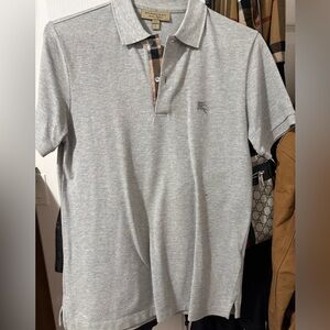 Burberry Light Gray Polo Shirt